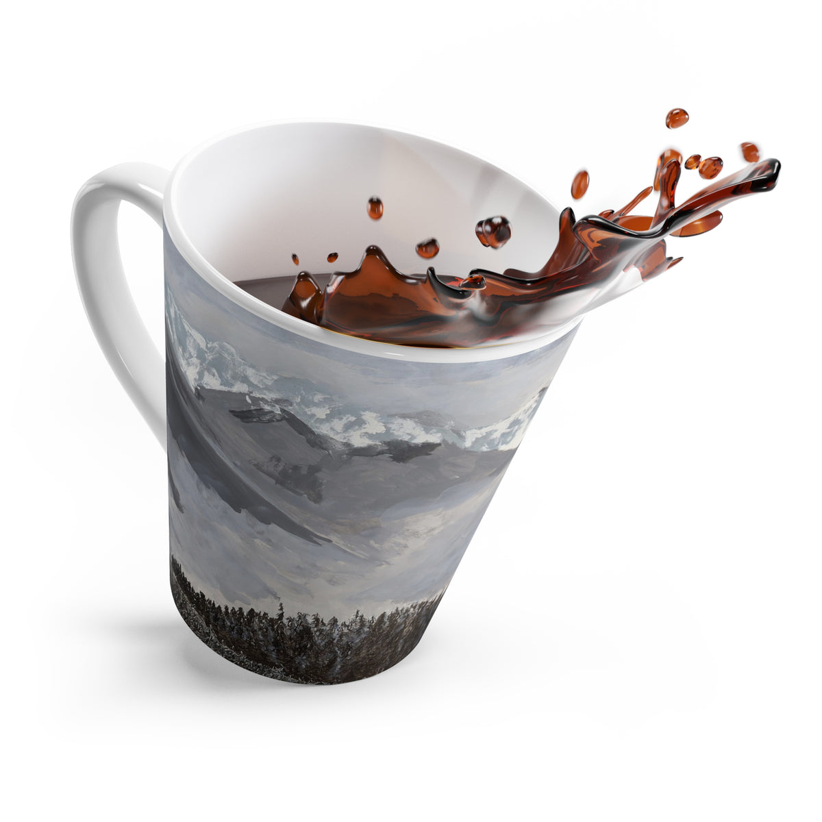 Mountain Landscape Latte Mug