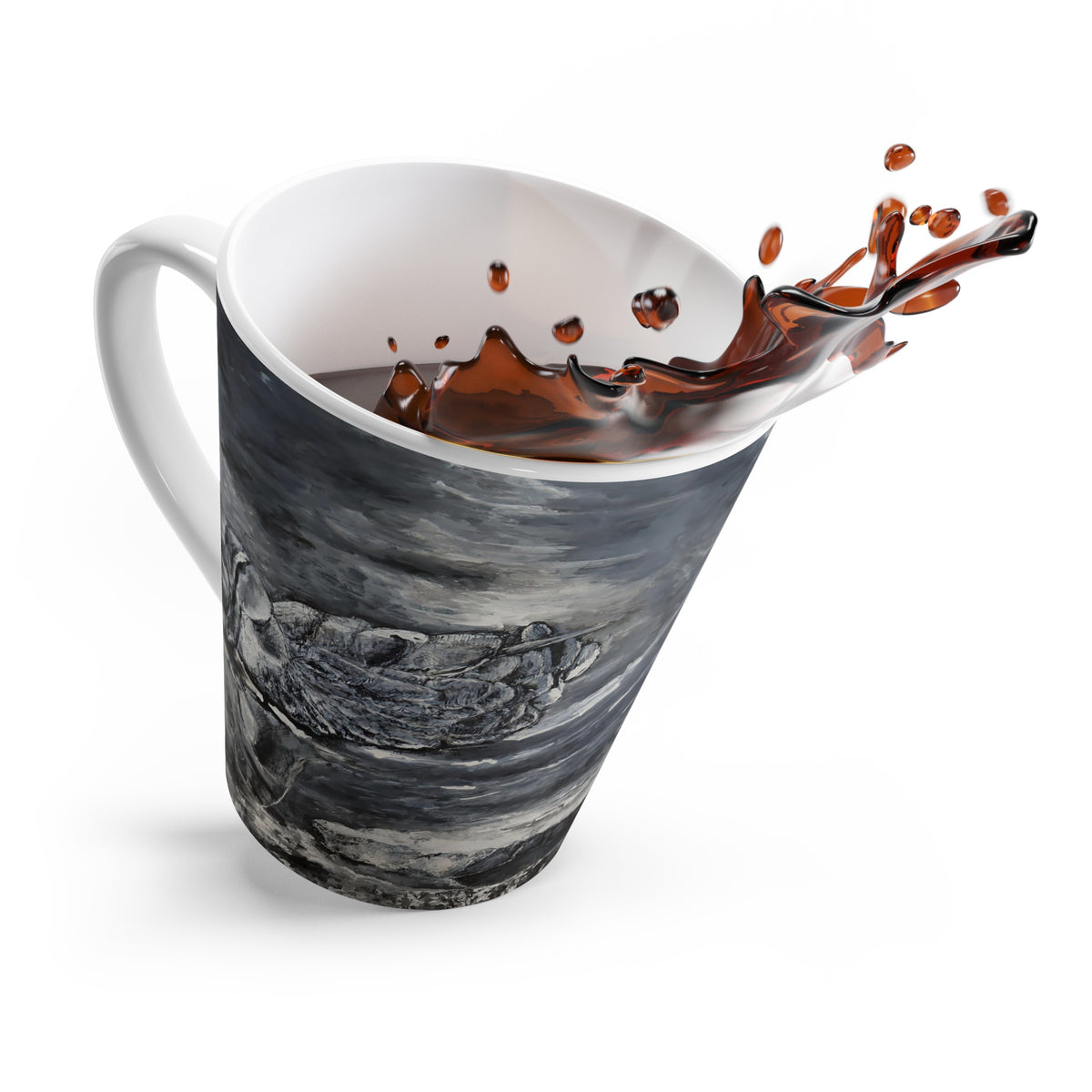 Gothic Dark Fantasy Dragon Latte Mug