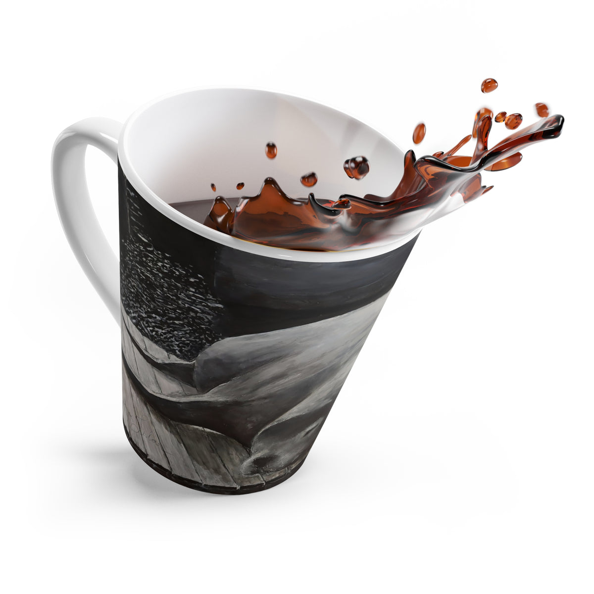 Whale Latte Mug – Coastal Ocean Animal Coffee Cup