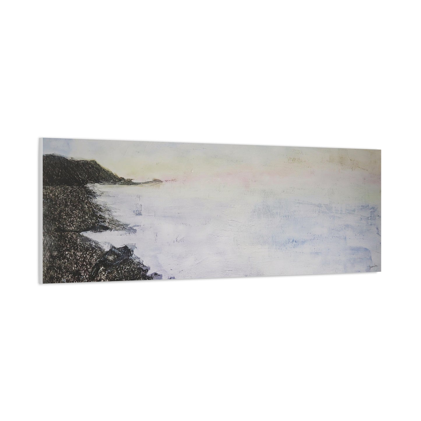 Lake Superior horizon - pastel (canvas print)