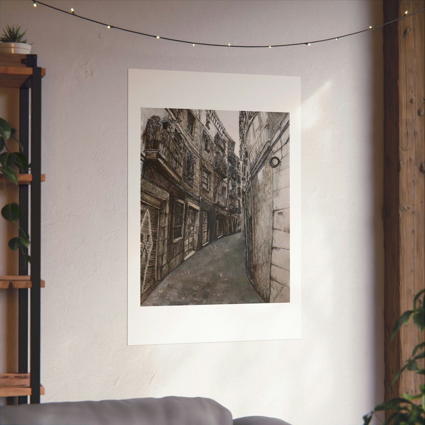 Barcelona alley (unframed print)