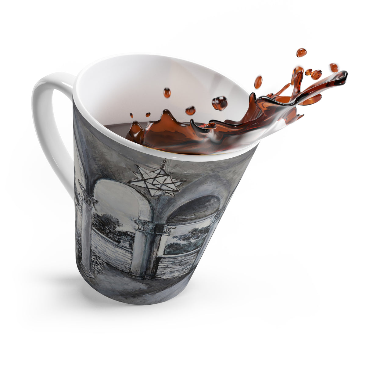 Gothic Courtyard Latte Mug
