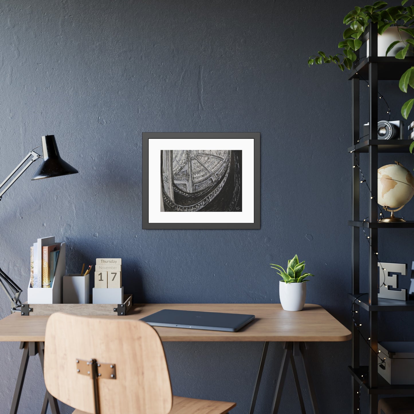 Looking up (framed print)
