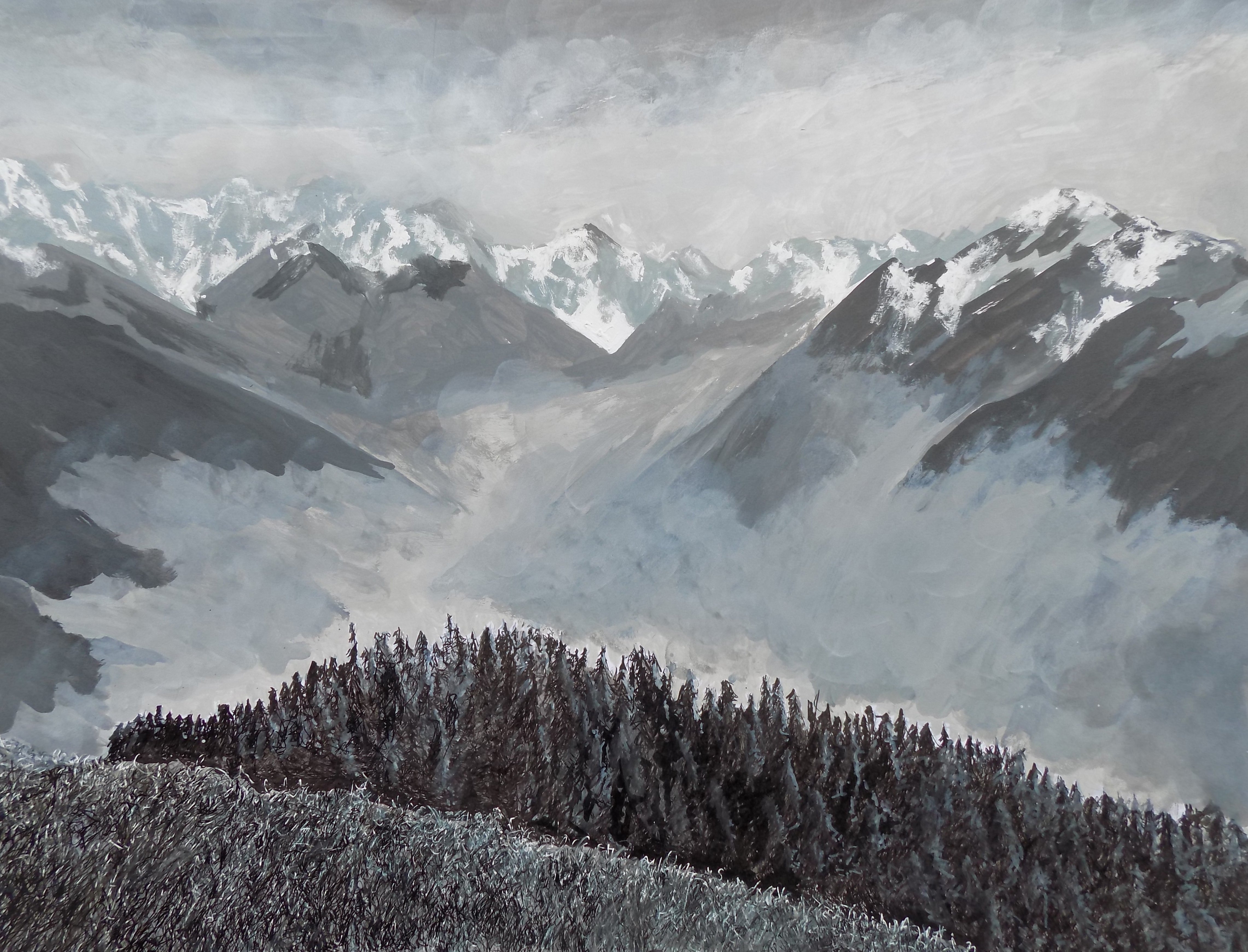 Hurricane Ridge mountains – plume