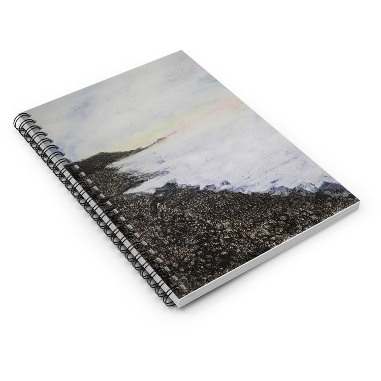 Pastel agate beach (spiral notebook)