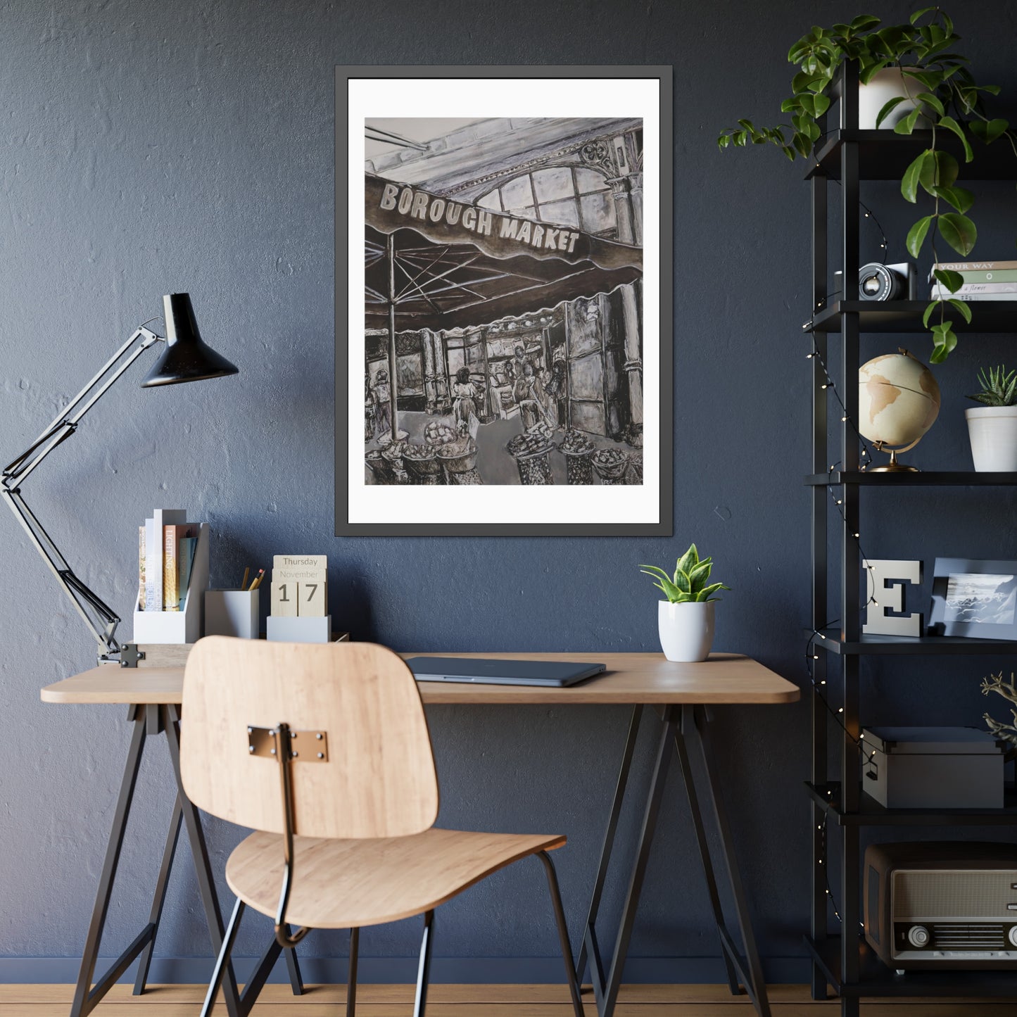 Borough Market (framed print)