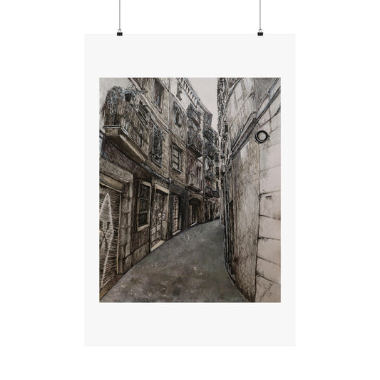 Barcelona alley (unframed print)