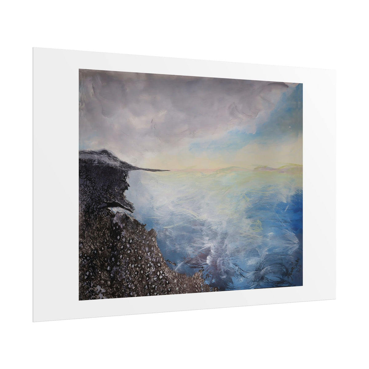 Dark agate beach  print
