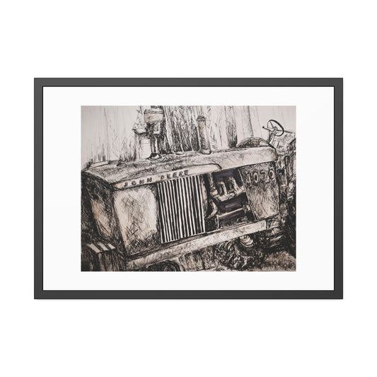 Tractor (framed print)