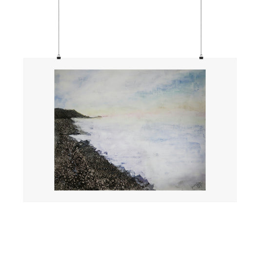 Agate beach -pastel (unframed print)