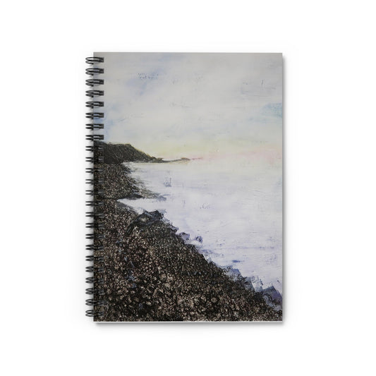 Pastel agate beach (spiral notebook)