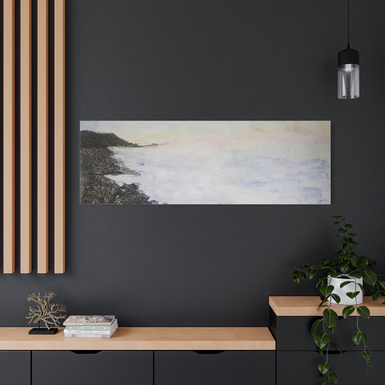 Lake Superior horizon - pastel (canvas print)