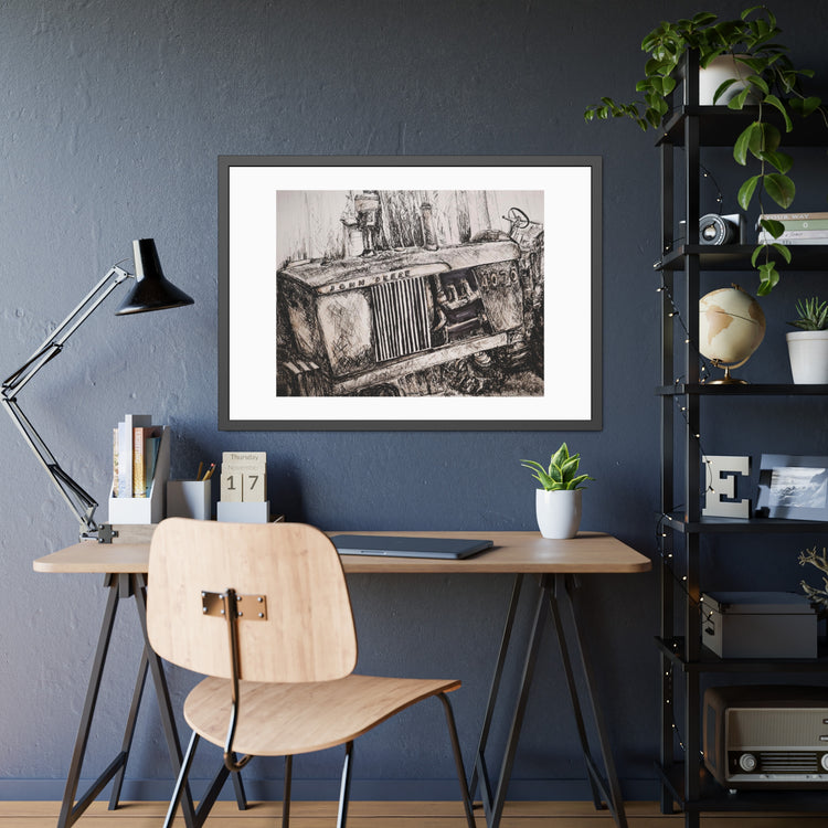 Tractor (framed print)