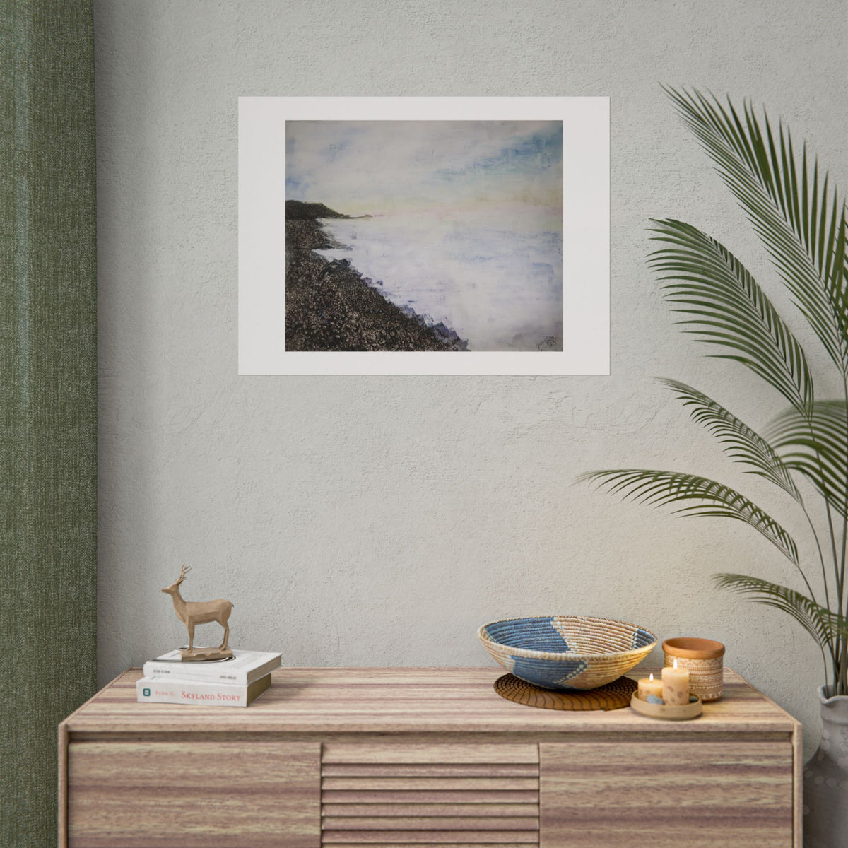 Agate Beach pastel FA print