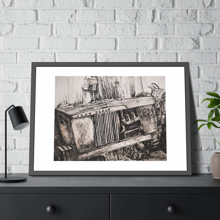 Tractor (framed print)