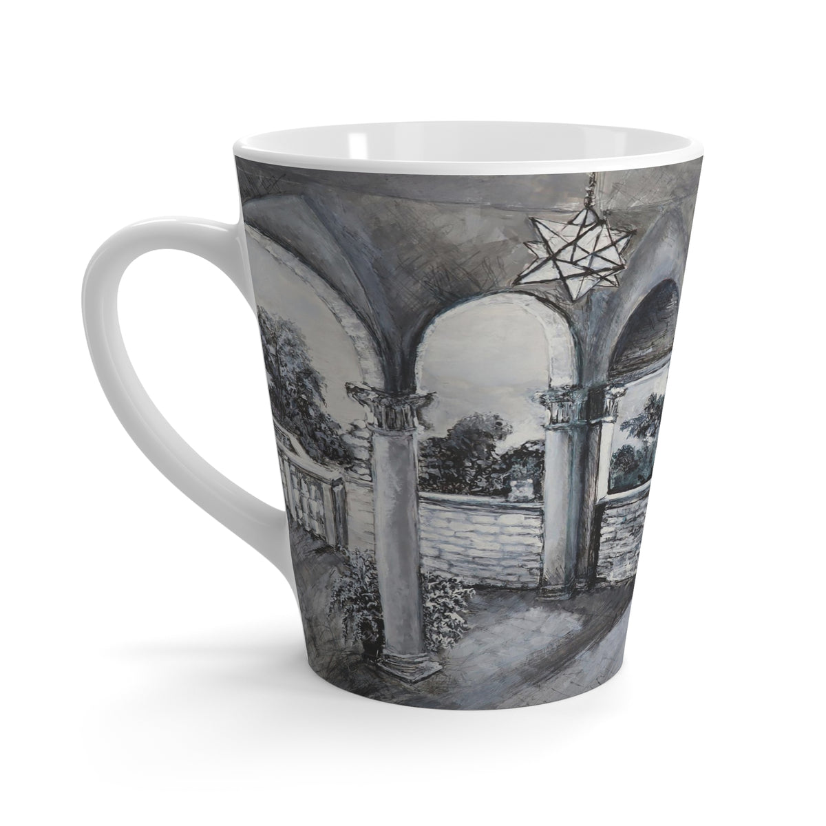 Gothic Courtyard Latte Mug
