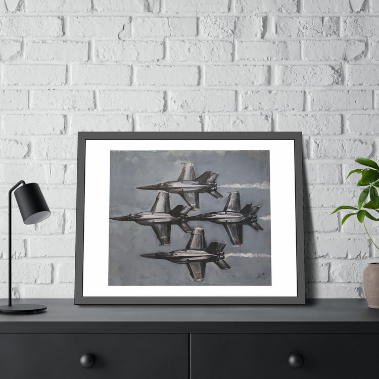 Blue Angels (framed print)