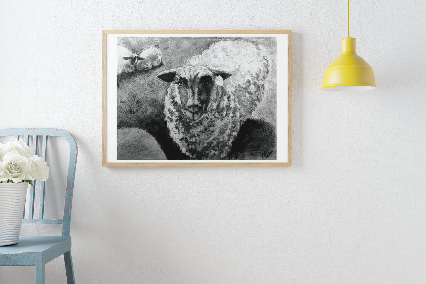 Mamma Sheep Art Print