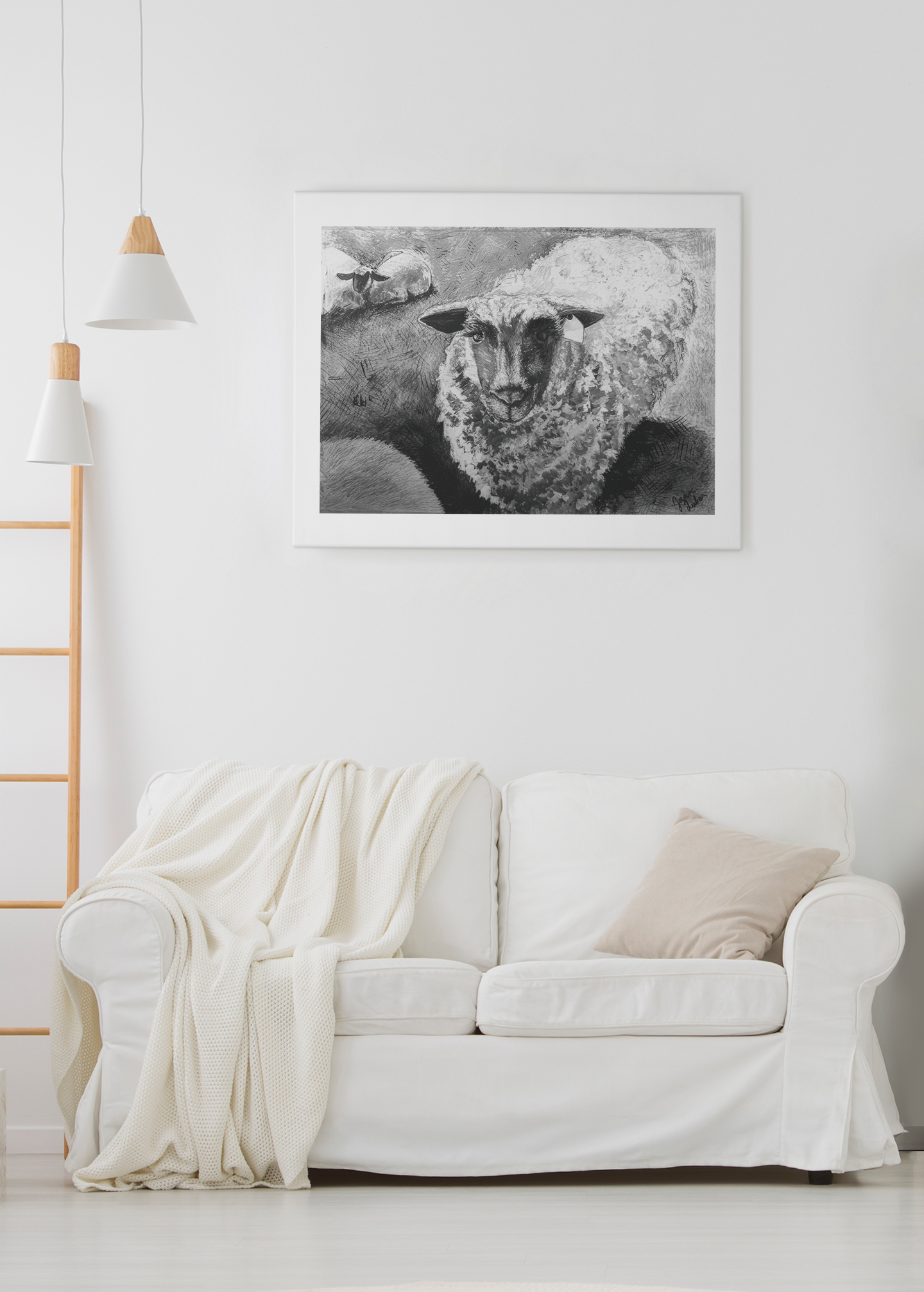 Mamma Sheep Art Print