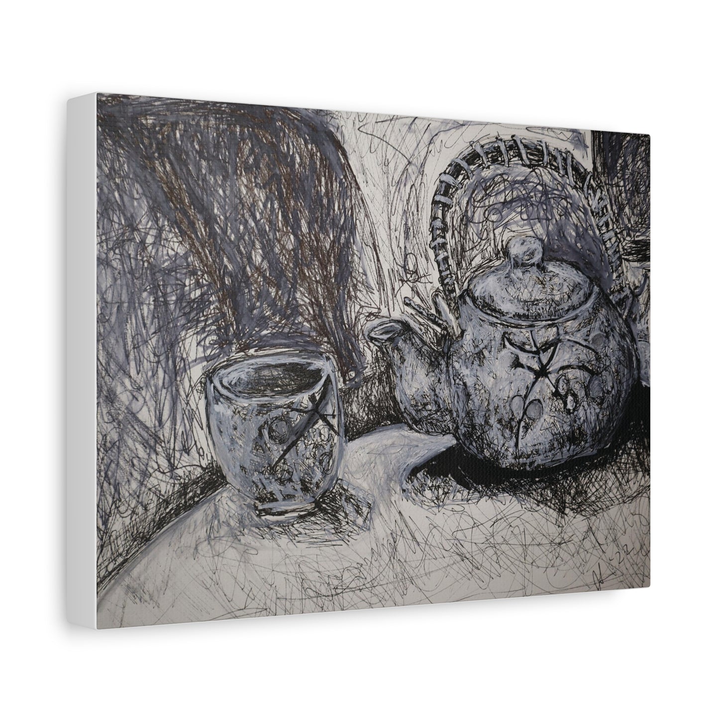 Tea pot (canvas print)