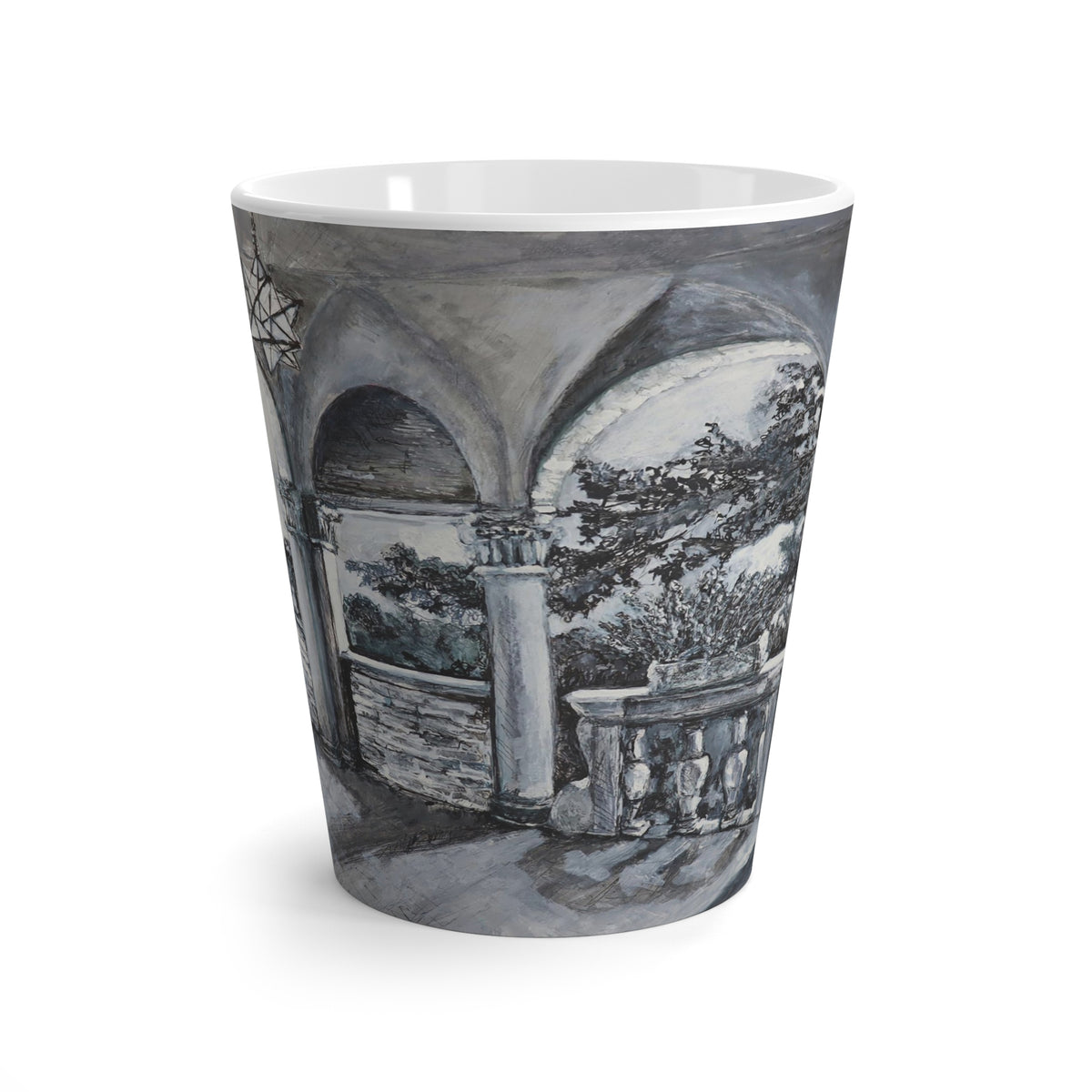 Gothic Courtyard Latte Mug