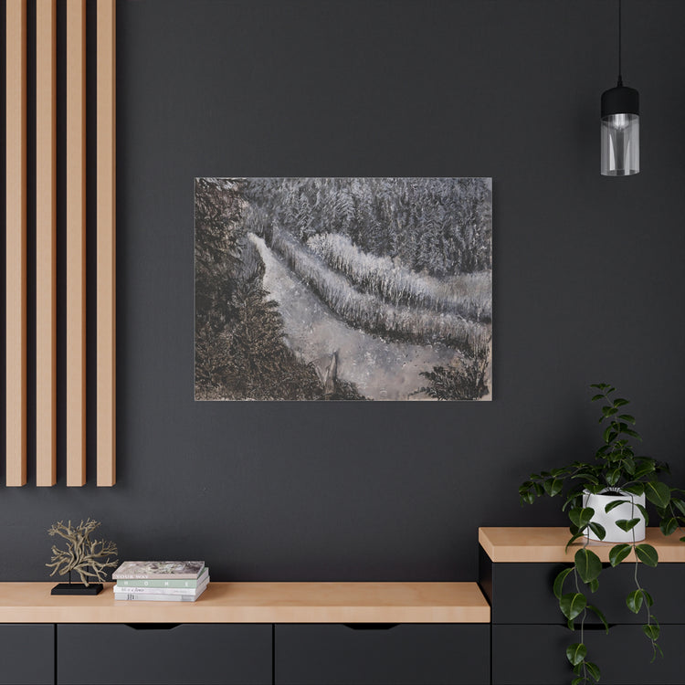 Olympic National Forest river (canvas print)