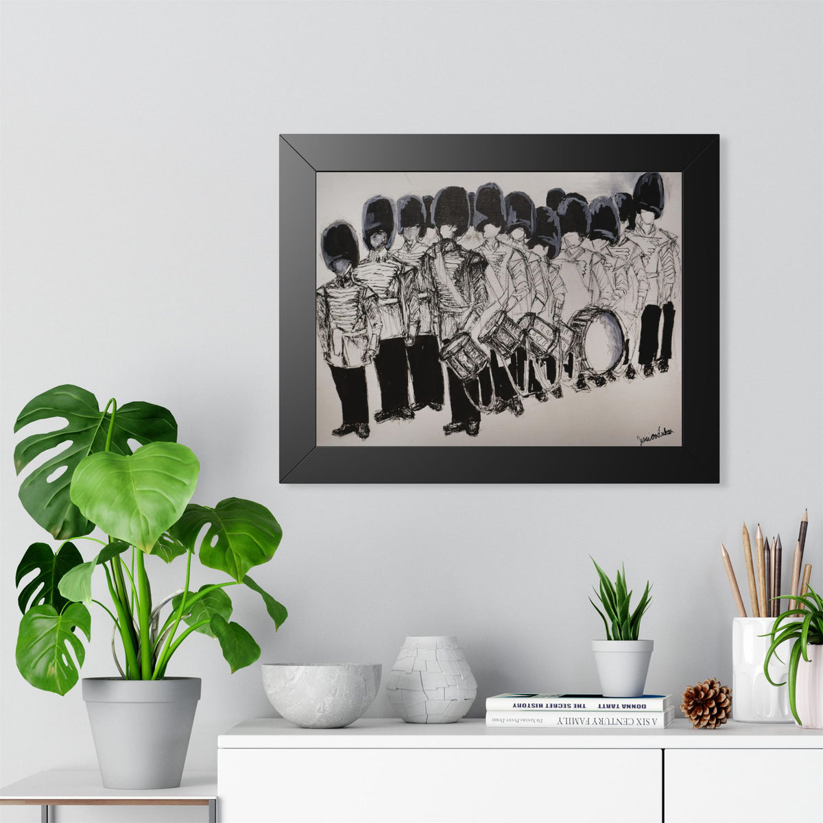 Framed Poster – British Royal Guard Illustration Wall Art