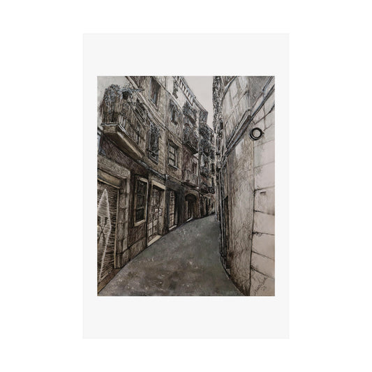 Barcelona alley (unframed print)