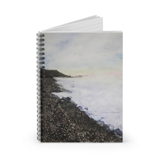 Pastel agate beach (spiral notebook)