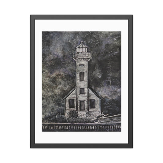 Lighthouse (framed print)