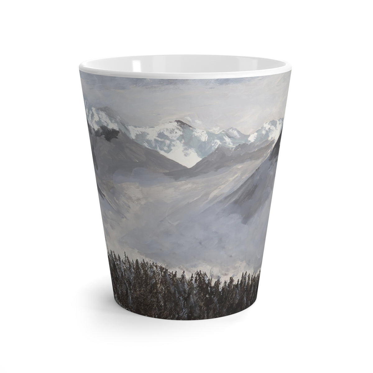 Mountain Landscape Latte Mug