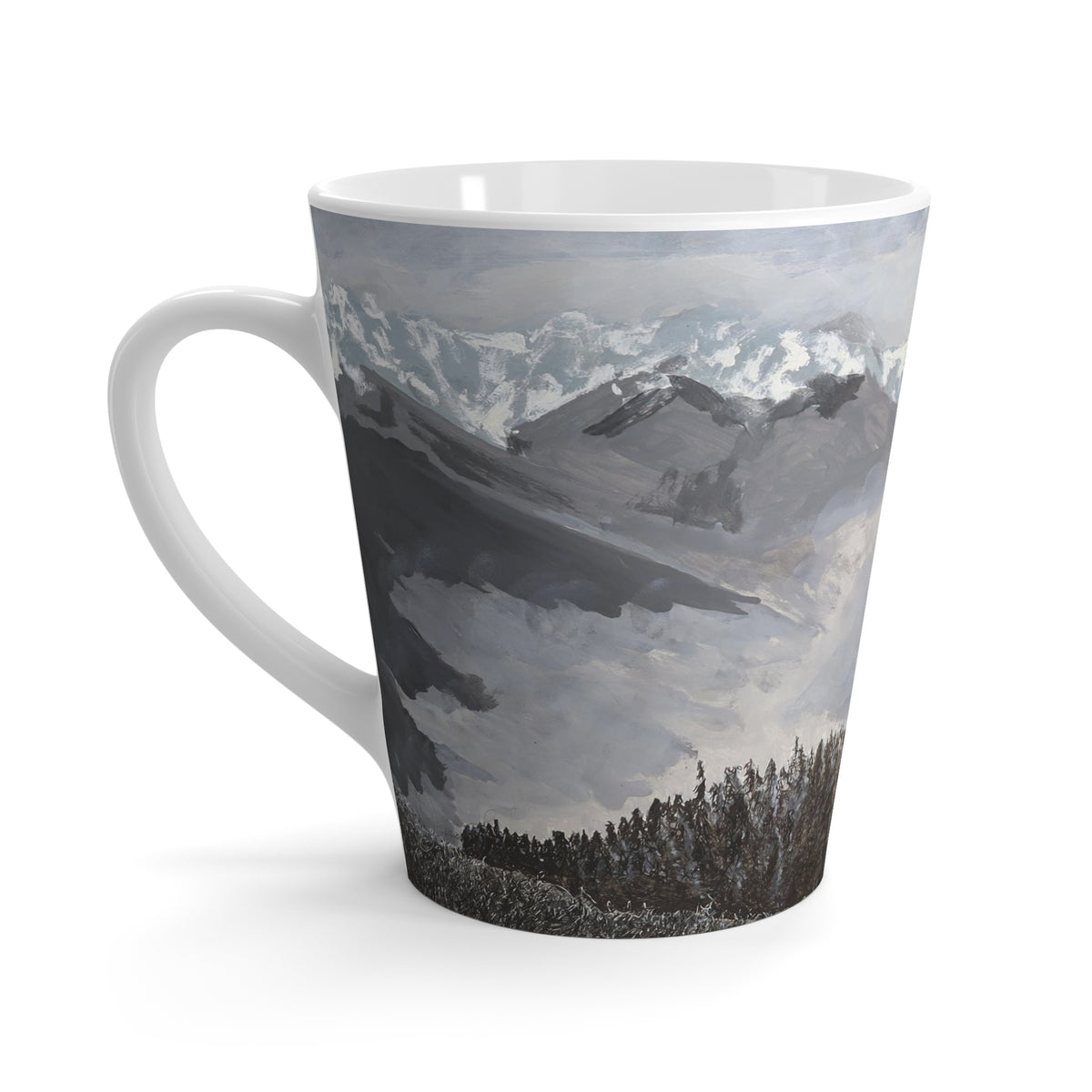 Mountain Landscape Latte Mug
